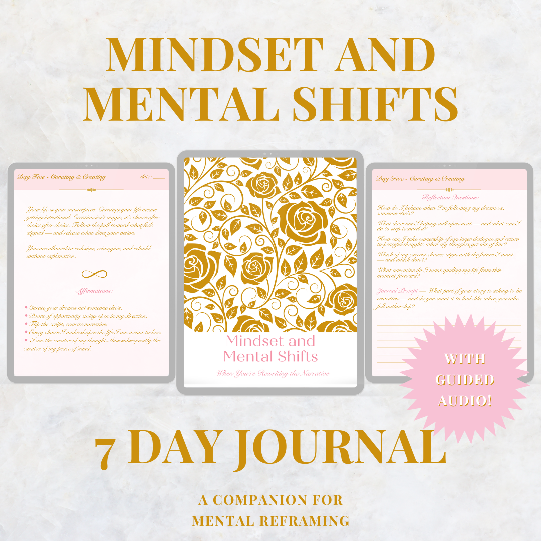 Mindset and Mental Shifts Digital Journal + Guided Audio Bundle