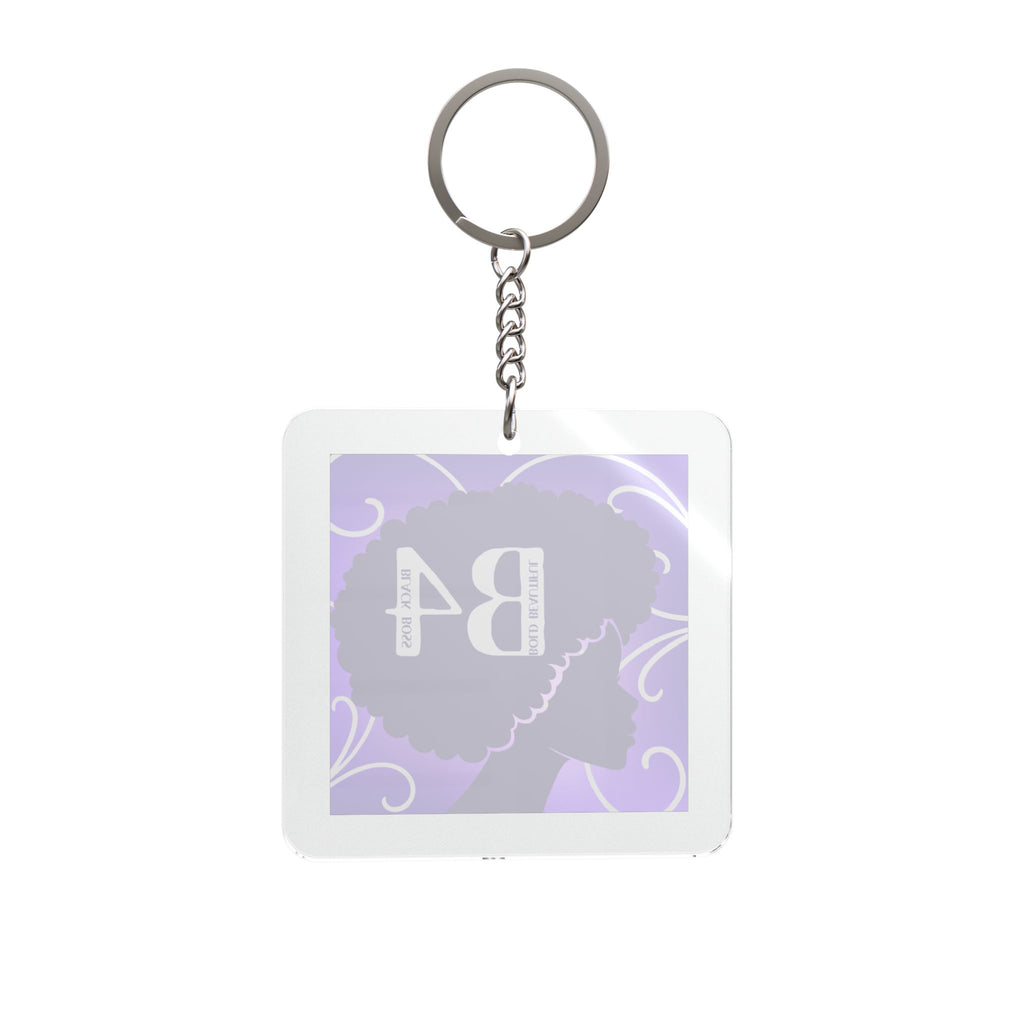 B4 Beautiful. Bold. Black. BOSS. Keychain