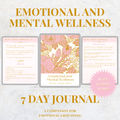 Emotional and Mental Wellness Journal + Guided Audio Bundle